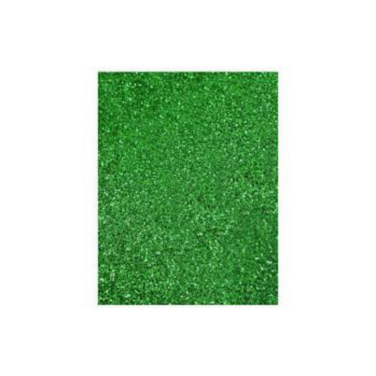FOAMY ARTESCO GLITTER EVA (8.5 X 11)  VERDE OSC. PAQ. 10