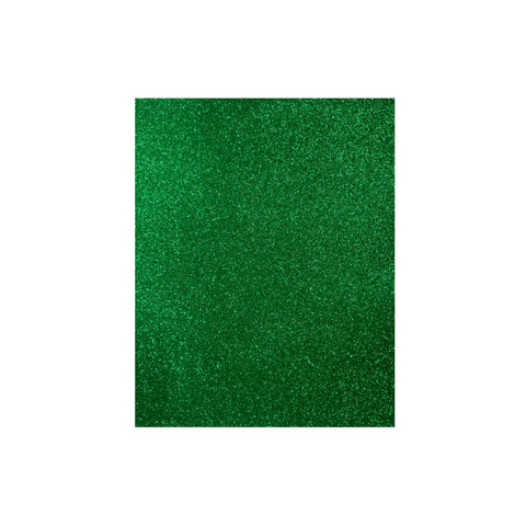 FOAMY ARTESCO GLITTER EVA (8.5 X 11)  VERDE PASTO PAQ. 10