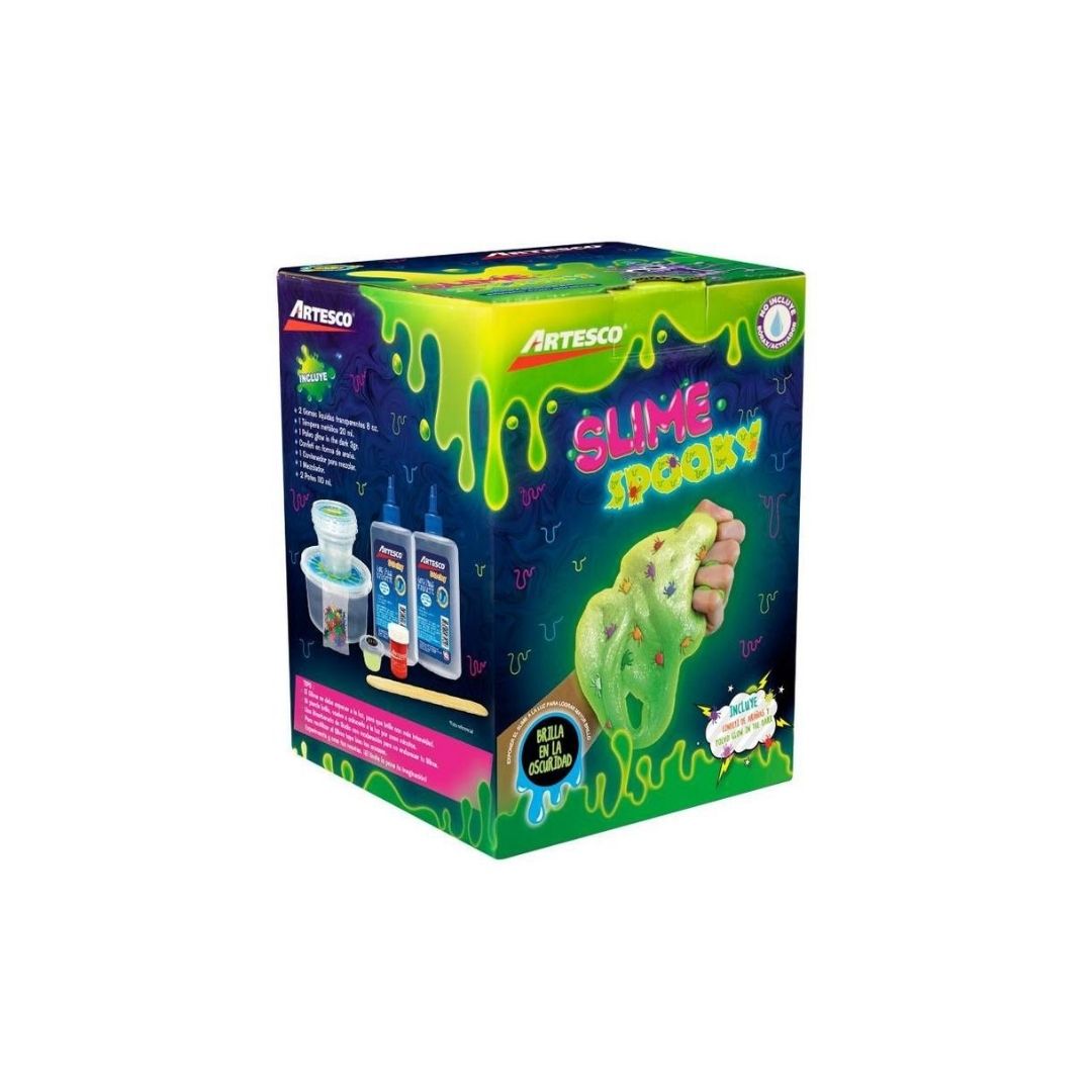 PACK SLIME CRUNCHY GLOW (CERAMICA GRANULADA Y TEMPERA) UNIDAD 1
