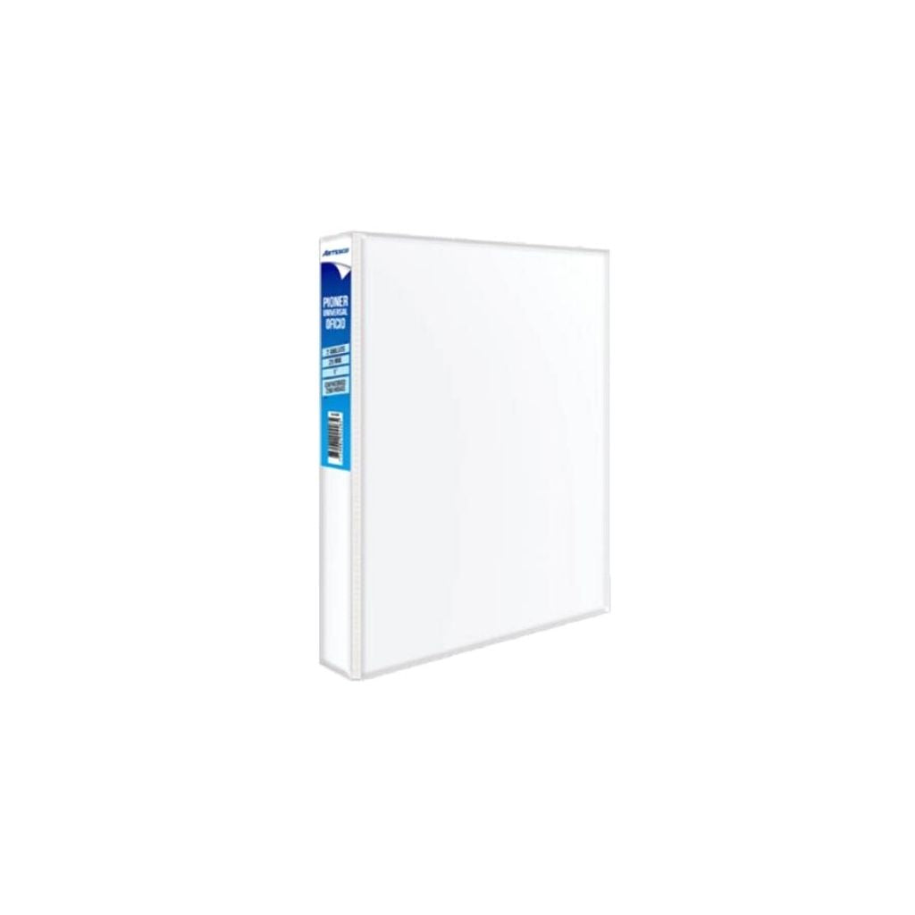 CARPETAS 4" C/PLASTICO FRONTAL BLANCA PAQ. 12