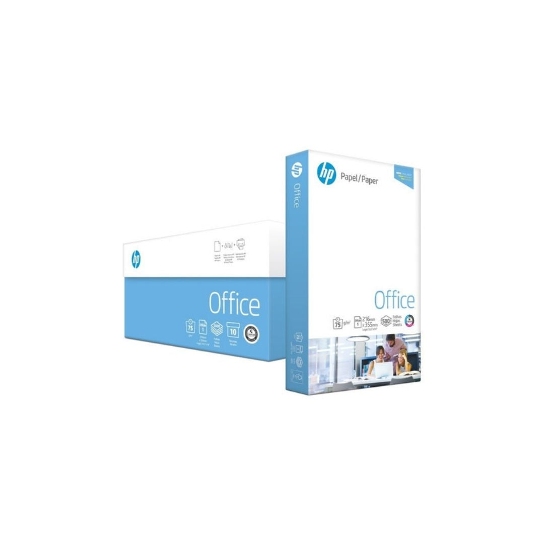 PAPEL BOND 20 (8.5 X 14) HP OFFICE (75g) Legal PAQ. 10
