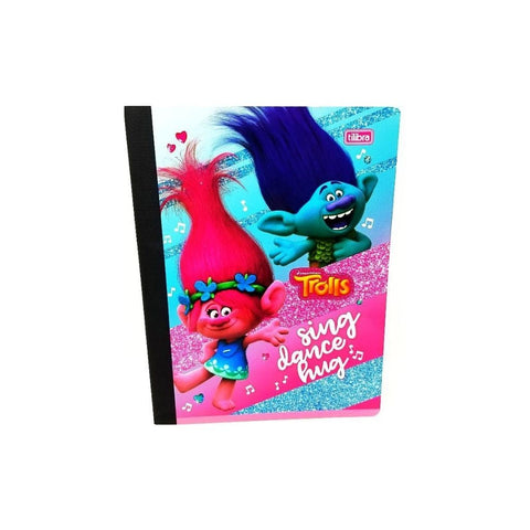 CUADERNO COSIDO 200 PAG. TROLLS COMP PAQ. 27