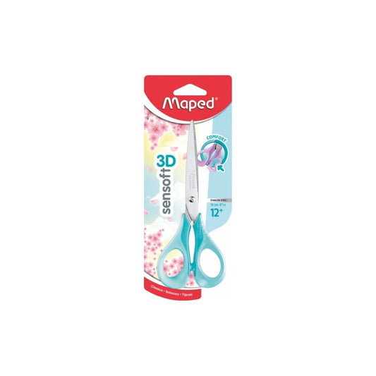 TIJERAS SENSOFT PASTEL 16CM  BLISTER PAQ. 12