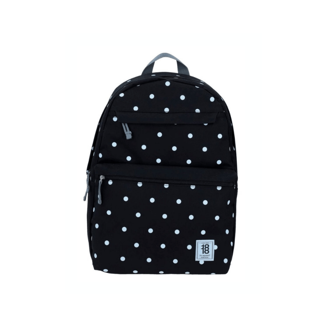 MOCHILAS CHENSON GDE. COLORS NEGRA C/LUNARES XX