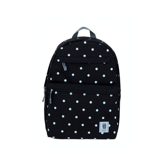MOCHILAS CHENSON GDE. COLORS NEGRA C/LUNARES XX