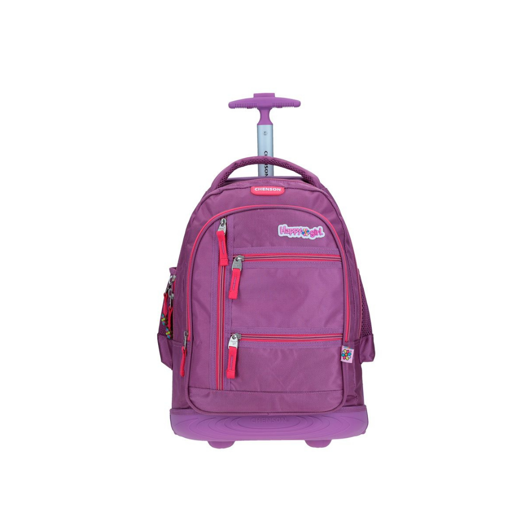 MOCHILAS C/RUEDAS LUMINICAS CHENSON AVELLANA ROSA XX