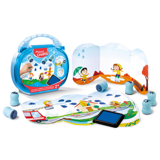 JUEGOS CREATIVOS, EARLY AGE MY FIRTS STAMPS KIT SELLOS UNIDAD 1
