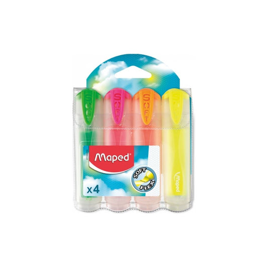 RESALTADOR FLUO SOFT TRANSP. 4/1  Surt. BLISTER PAQ. 12