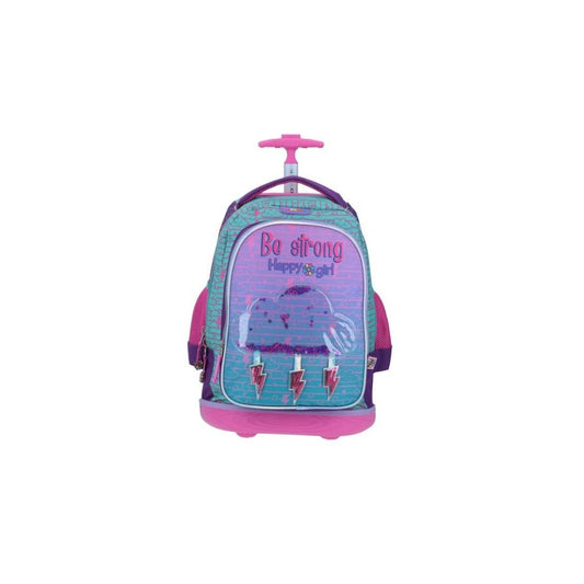 MOCHILAS C/RUEDAS CHENSON GDE. HG GLITERY MORADO XX