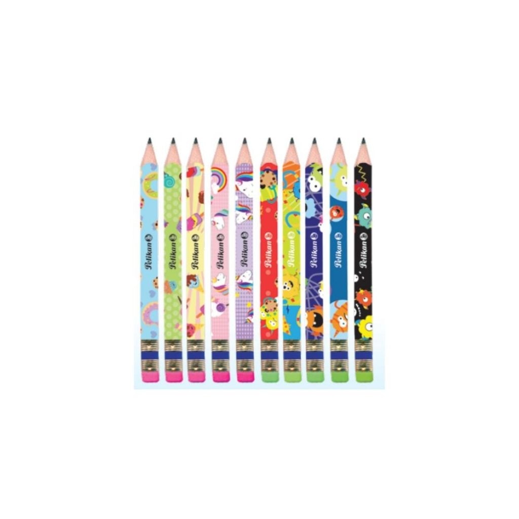 LAPICES #2HB JUMBO INICIAL C/DISEÑOS 10/1 TRIANG. BL UNIDAD 1