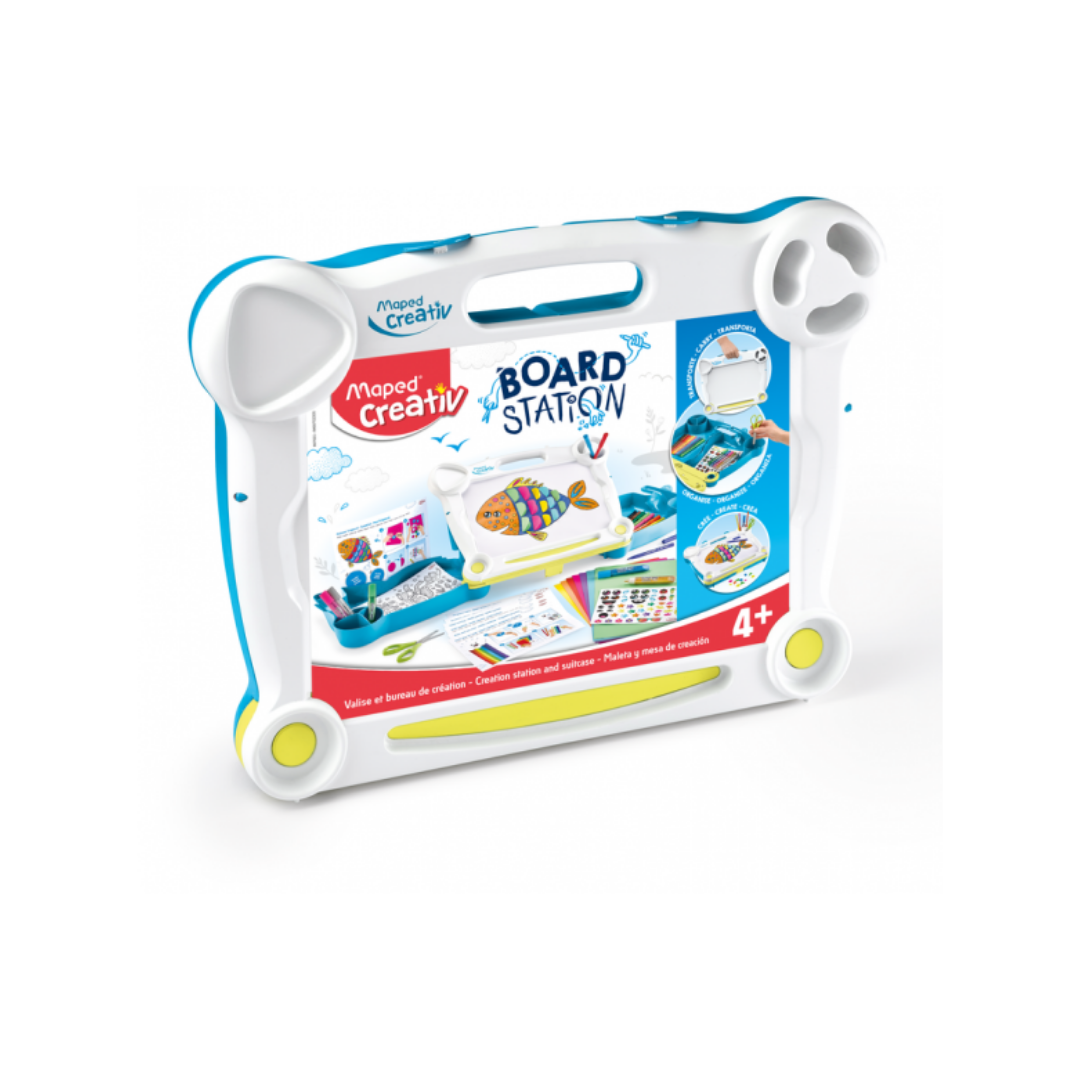 JUEGOS CREATIVOS, BOARD STATION - MALETA Y ESTACION DIBUJO UNIDAD 1