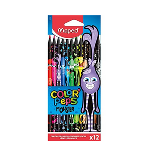 JUEGO LAPICES COLORES BLACK MONSTER 12/1