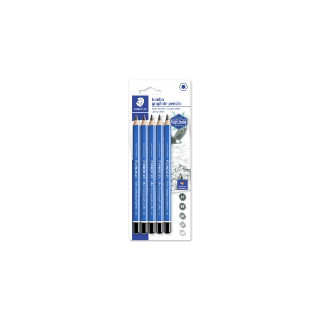JUEGO LAPICES DIBUJO GRAFITO JUMBO 5/1 BLISTER PAQ. 10