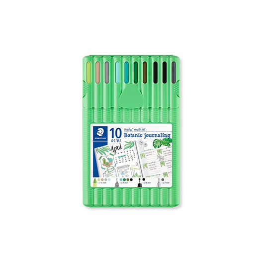 JUEGO FELPAS TRIPLUS FINELINER BOTANIC 10/1