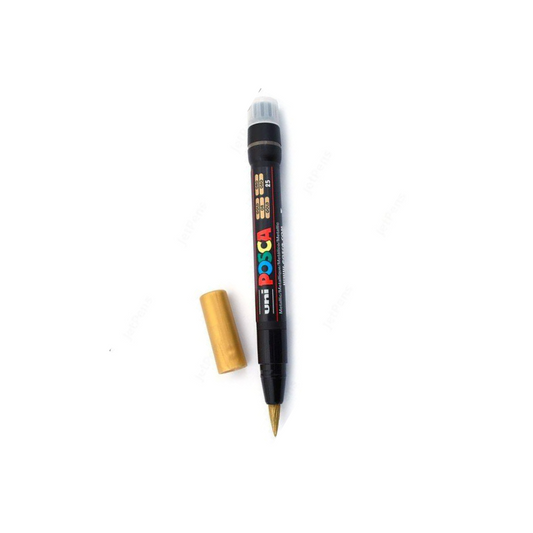 MARCADOR POSCA PTA. T/PINCEL ORO PAQ. 5