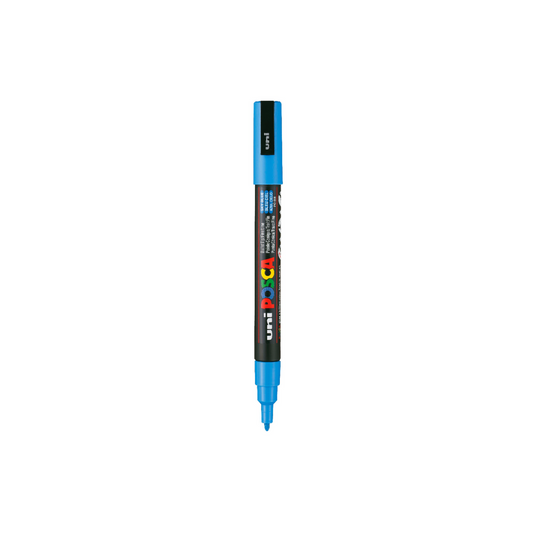 MARCADORES POSCA PTA. FINA AZUL CIELO PAQ. 6