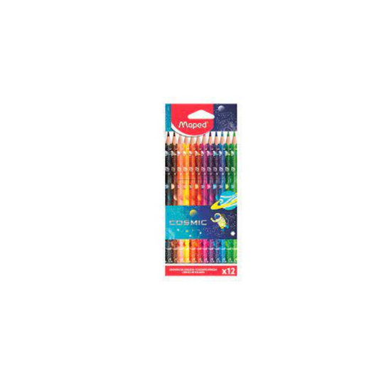 JUEGO LAPICES DE COLORES COSMIC KIDS 12/1 BL