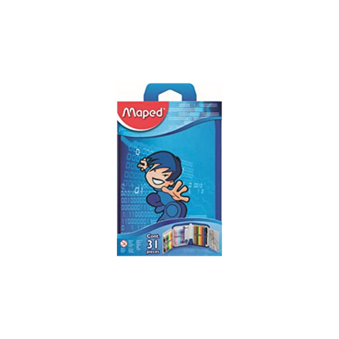 JUEGO ESCOLAR EN ESTUCHE C/ZIPPER KARATE 31pzs BLISTER