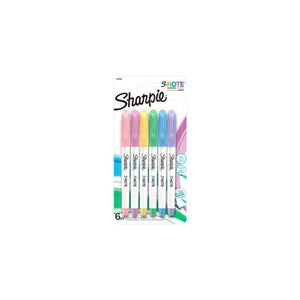 JUEGO MARCADORES PERMANENTE SHARPIE FINO S-NOTE  6/1 BL