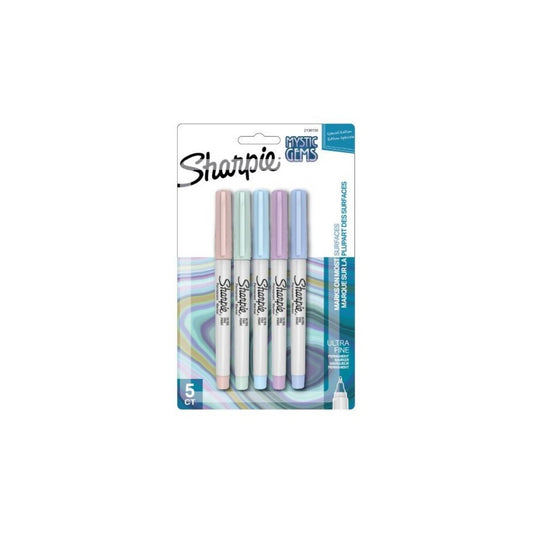 JUEGO FELPAS PERMANENTE SHARPIE ULTRA F. MYSTIC GEMS  5/1 BL