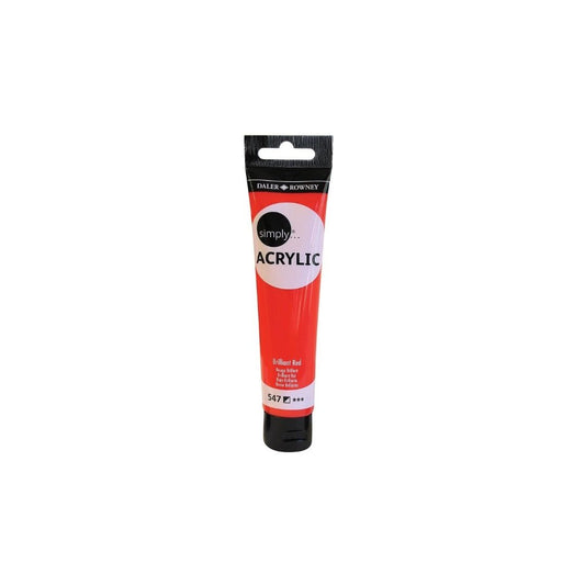 ACRILICA SIMPLY 75 ML ROJO BRILLANTE
