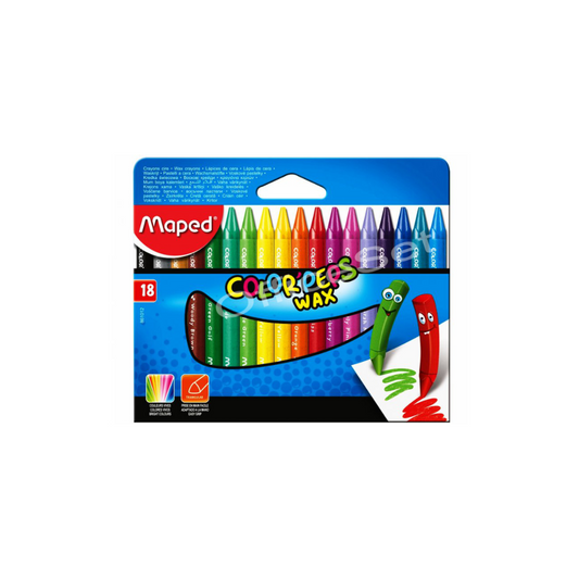 CREYONES DE CERA COLOR PEPS 18/1 BLISTER