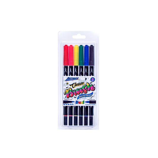 JUEGO DE MARCADOR DUAL BRUSH CLASSIC 6/1 BLISTER
