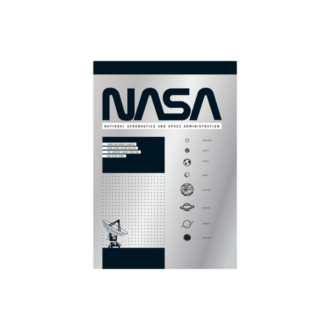 CUADERNO COSIDO 200 PAG. NASA