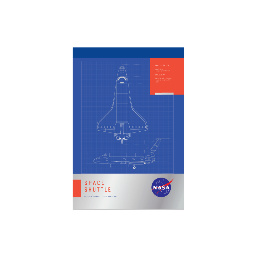 CUADERNO COSIDO 200 PAG. NASA
