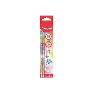 LAPICES DE GRAFITO PLASTICO HB MINICUTE 12/1 BLISTER