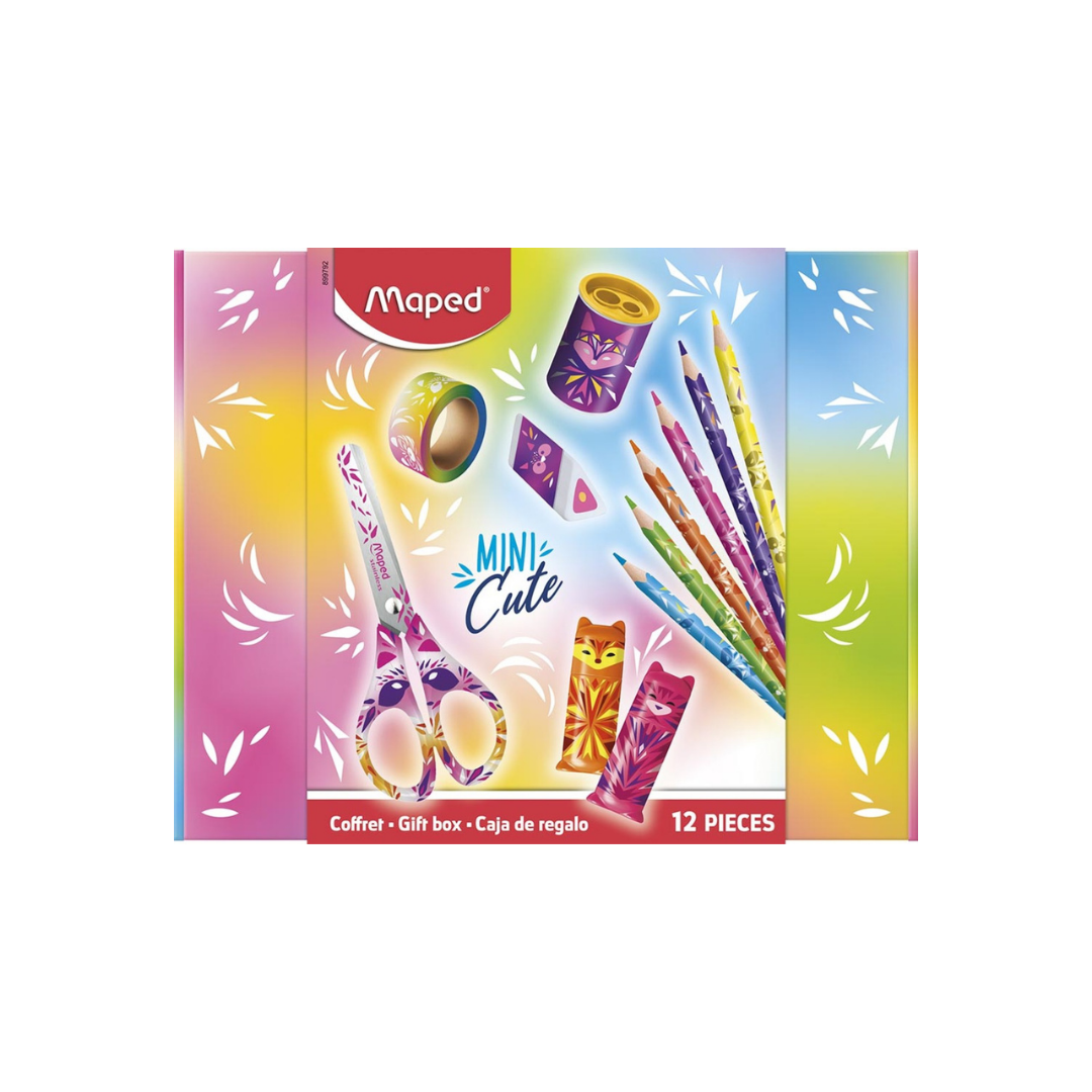 JUEGO ESCOLAR GIFT BOX MINICUTE 12 PZAS