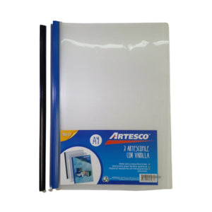 FOLDERS PLASTICO C/VARILLA A4 Surt. 3/1 blister