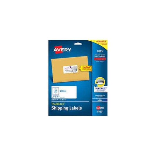 ETIQUETAS P/INKJET (2x4) BLANCA 250L UNIDAD 1
