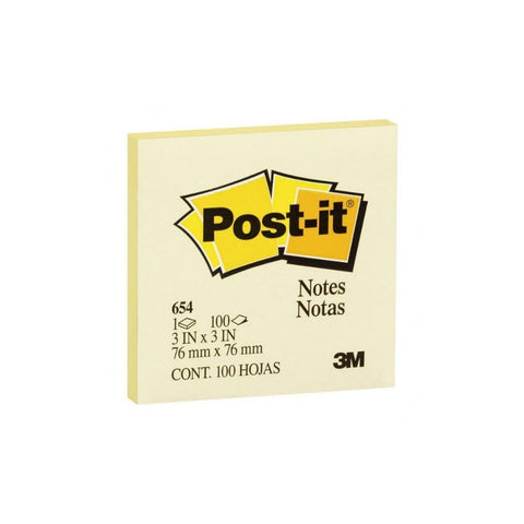 POST-IT (3 X 3) AMARILLO PAQ. 12
